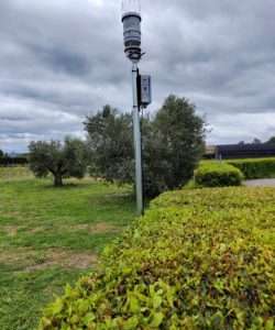 Estación meteorológica en Olite, Navarra